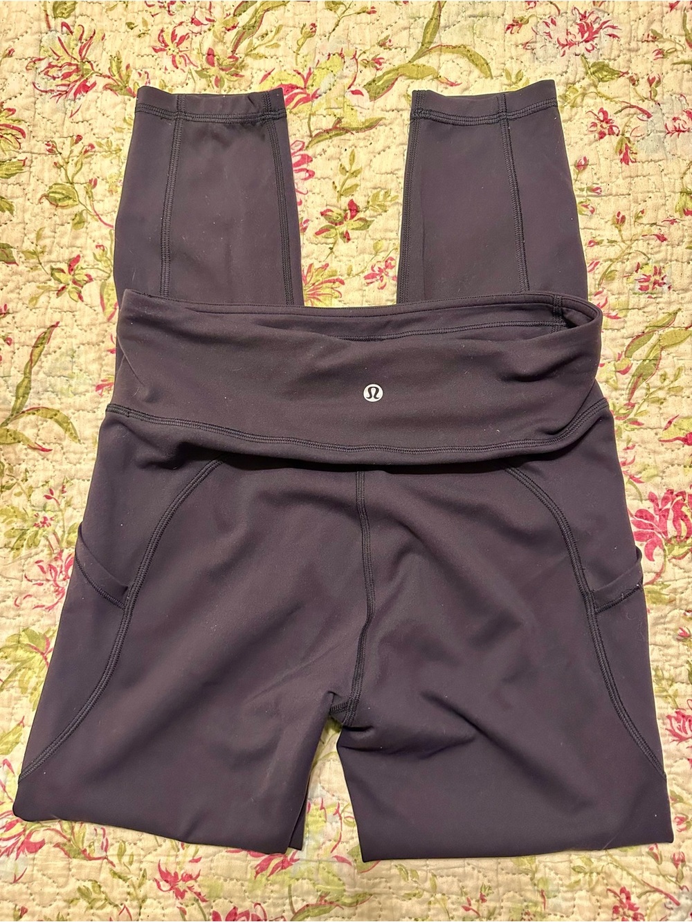 Lululemon Invigorate High Rise Tight 25” Black Size 6 Silicone Lulu Back Pocket - Picture 2 of 8